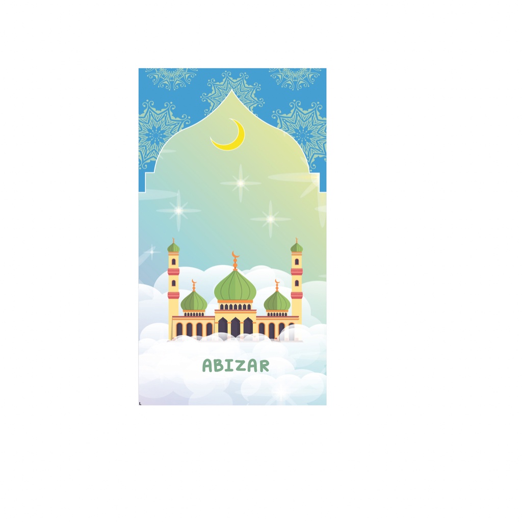 PART 4 - Sajadah Full Printing Anak Custom Nama //  Custom Gambar // Bahan Velboa Murah High Quality-MASJID