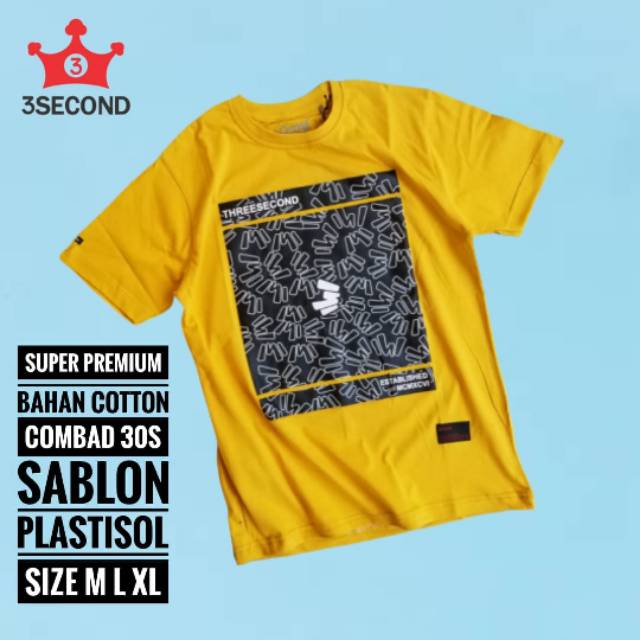  Bayar ditempat kaos  3second murah  kaos  3second murah  