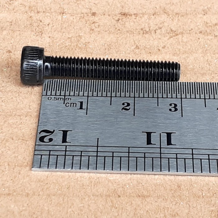 BAUT L M6X30 (3CM) BAJA FULL DRAT / BAUT L BAJA M6 X 30 GRADE 12.9 / BAUT L BAJA M6 PANJANG 3 CM / B