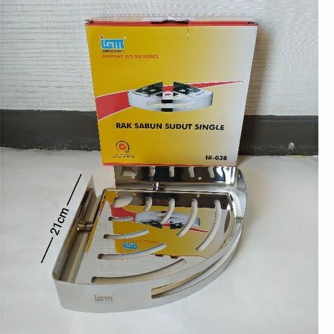 RAK SABUN SUDUT STAINLES SUS 304 - RAK KAMAR MANDI - RAK STENLIS - TEMPAT SABUN