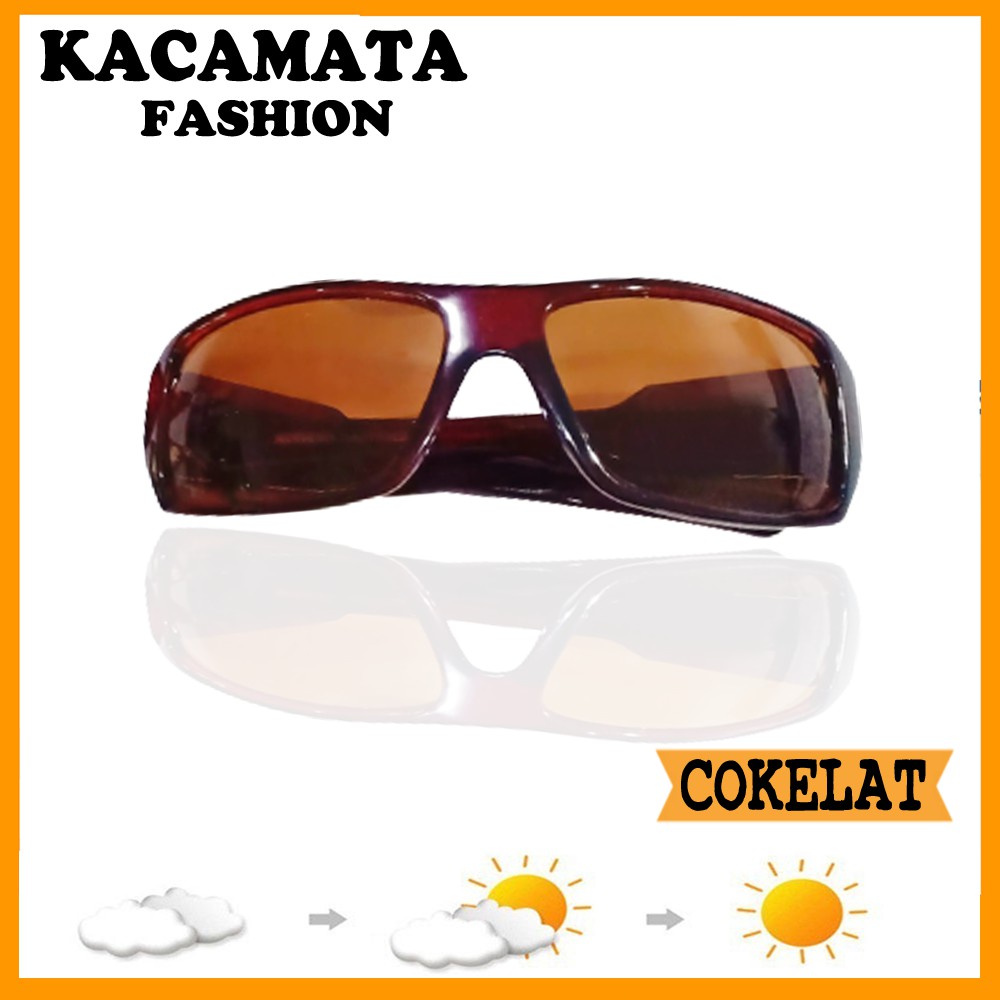 Kacamata Hitam Fashion Pria Wanita Simpel Sunglasses Sprot Kaca Mata Hitam Gaya Trendy