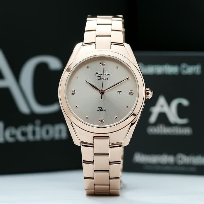 ALEXANDRE CHRISTIE ORIGINAL AC2789 ROSEGOLD JAM TANGAN WANITA