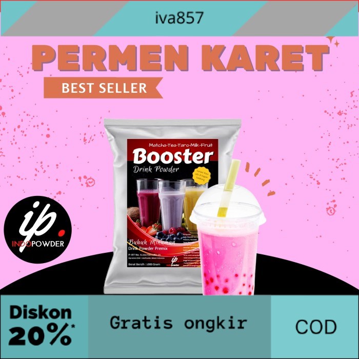 

PROMO Bubuk ES PERMEN KARET 1Kg - Powder es PERMEN KARET Pink 1Kg GRATIS ONGKIR