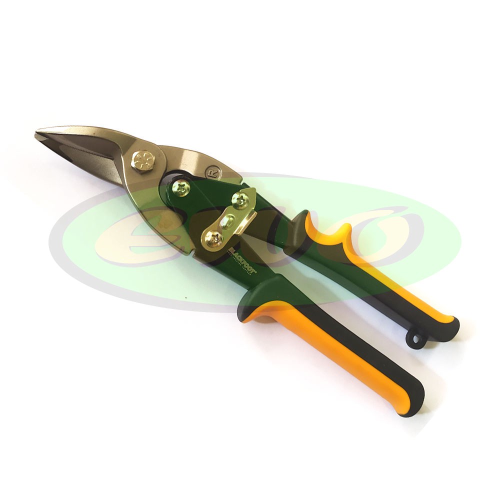 Gunting Plat Seng Bengkok Right 10" Tang Potong Stainless Baja Ringan Bengkok Kanan