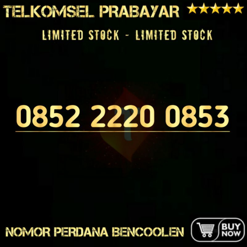 kartu perdana nomor cantik kartu as double operator telkomsel 0852 2220 0853
