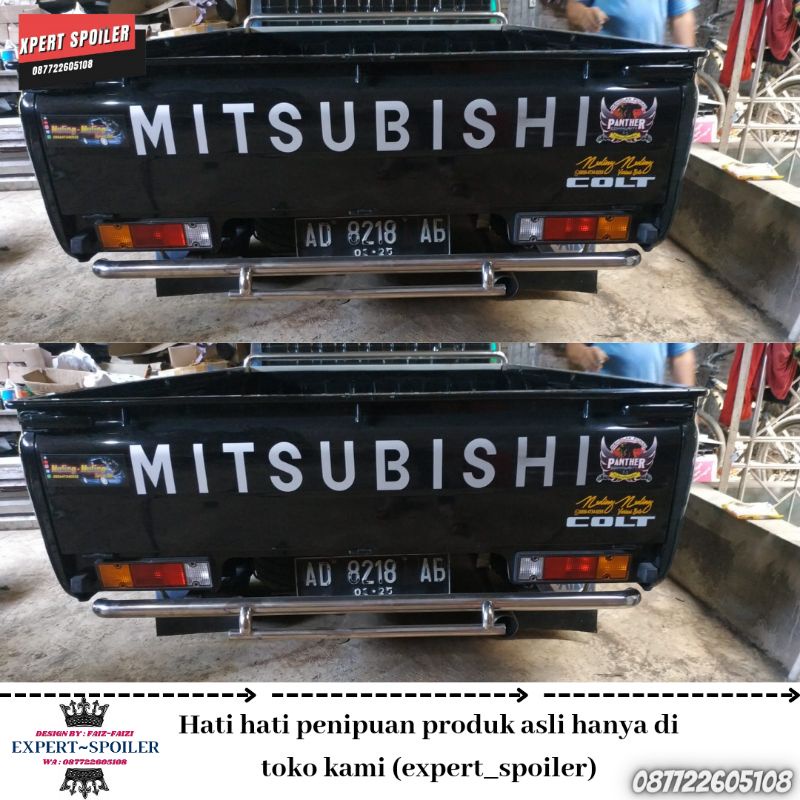 Bemper belakang Stainlis L300