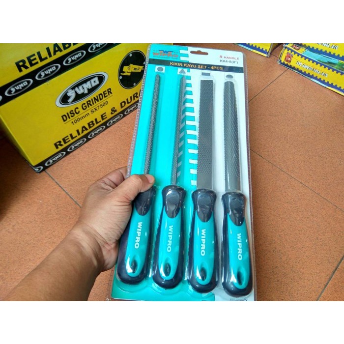 4pcs Kikir kayu set 8" ( Besar ) kikir tukang heavy duty Best Quality