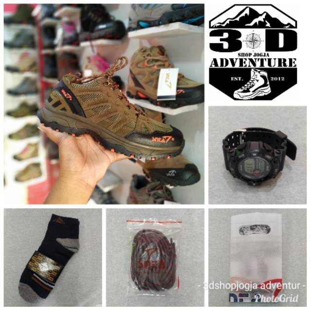 Sepatu gunung snta 434 original bonus jam tangan