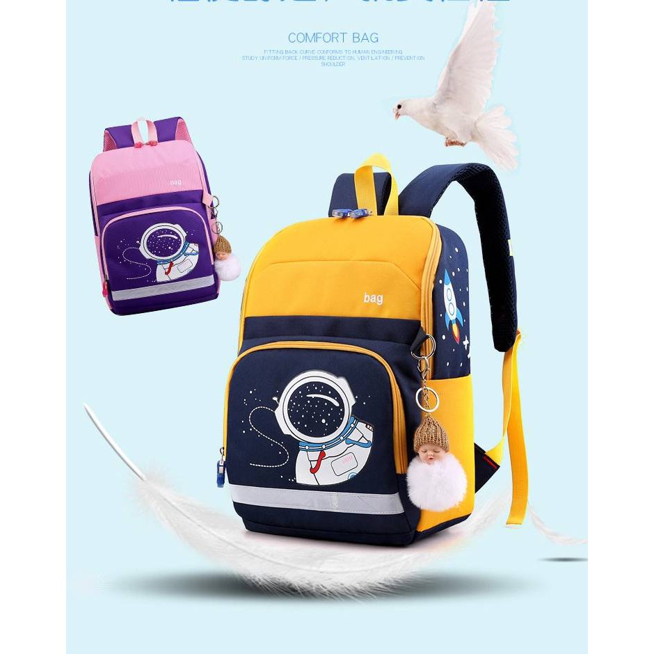 Gtf - Tas Ransel Anak Sekolah Backpack Karakter Astronot Populer 2024 Tas Sekolah Anak Lucu Tas Sekolah Anak Tk Paud Sd Fashion Korea Stylish