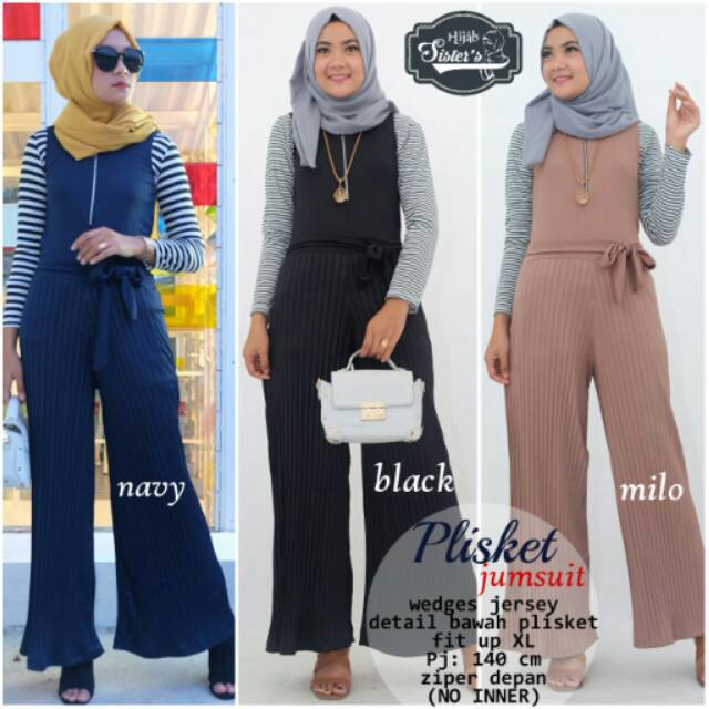 Plisket jumpsuit