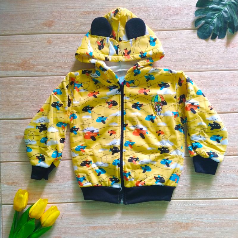 Jaket anak laki-laki Usia 1 tahun tebal lucu, Jaket bayi laki-laki usia 1 tahun