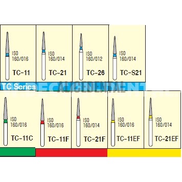 Dental diamond bur gigi TAPER CONICAL END POINTED TAPERED BUR CONE END TC11 TC-11 TC12 TC-12 TC09 TC-09 TC10 TC-10 TC21 TC-21 TC26 TC-26 TC-S21 TCS21