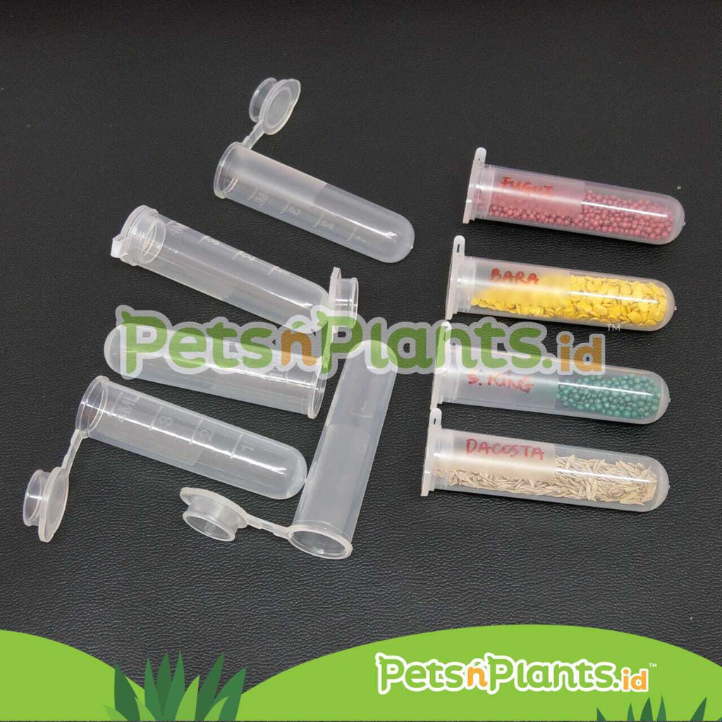 Tabung Botol Plastik Tempat Menyimpan Benih Bibit Hidroponik Seed Bottle 5ML