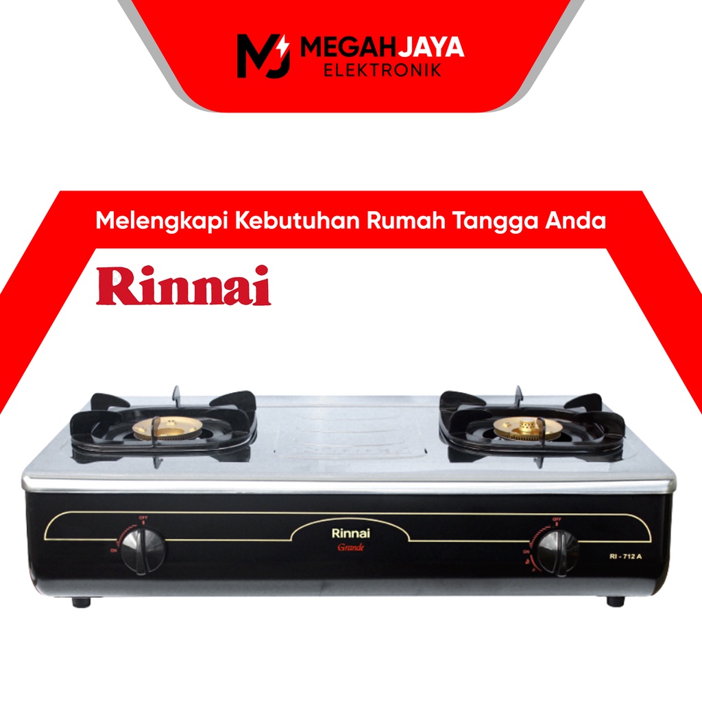 Jual Rinnai Kompor Ri 712a Ri 712a Ri 712 A 2 Tungku Garansi Resmi Indonesia Shopee Indonesia