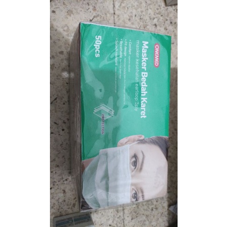 masker bedah onemed isi 50pcs