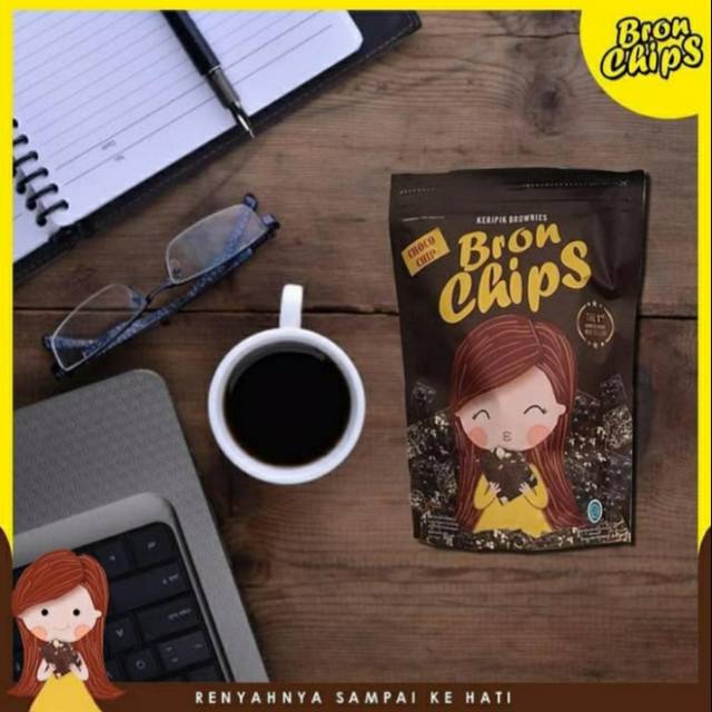 

BronChips Brownies Kering Chocochips, Keju, Kacang, Greentea 60Gram