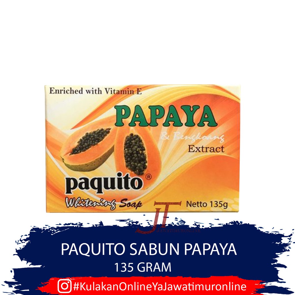 Sabun Papaya Original Paquito 135 gram - Sabun Paquito Papaya