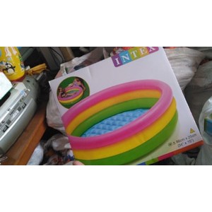 Kolam karet bola plastik/ kolam renang portable/ intex asli pelangi 58924
