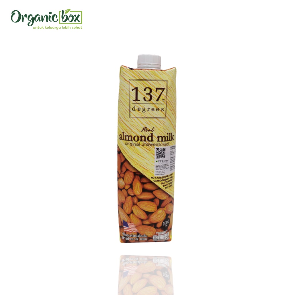 

137 DEGREES ALMOND MILK UNSWEETENED ORIGINAL 1L