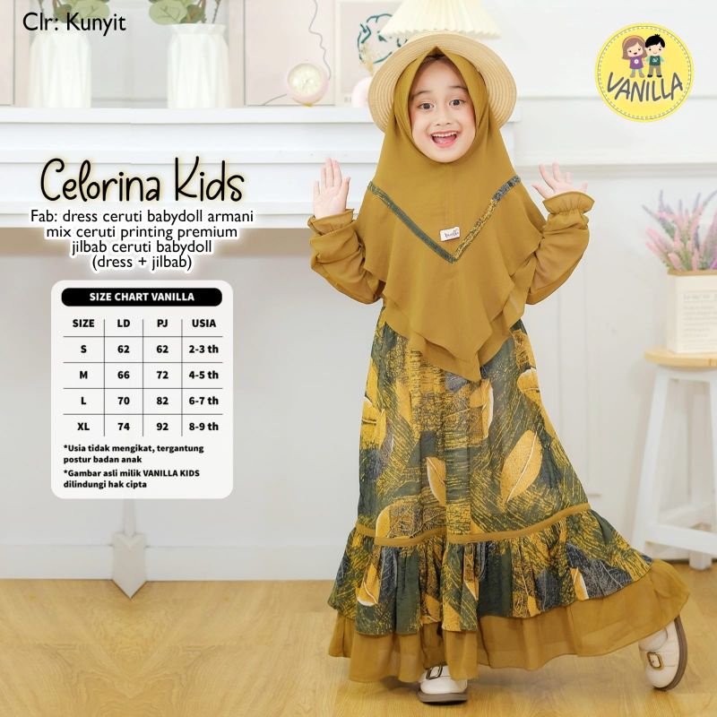 CELORINA KIDS / GAMIS ANAK / GAMIS + JILBAB