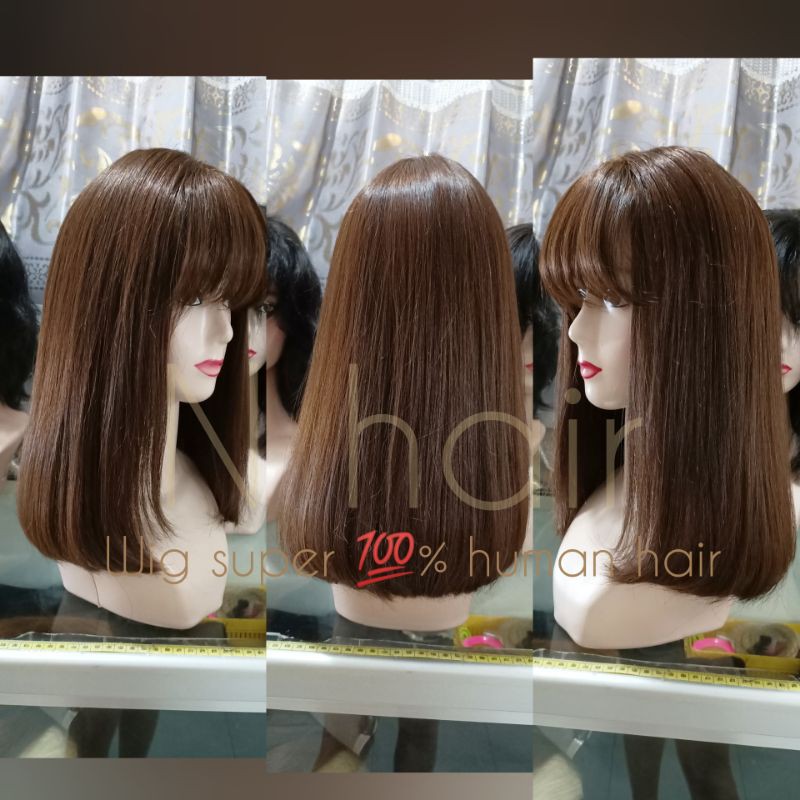 WIG bob RAMBUT ASLI/100% HUMAN HAIR