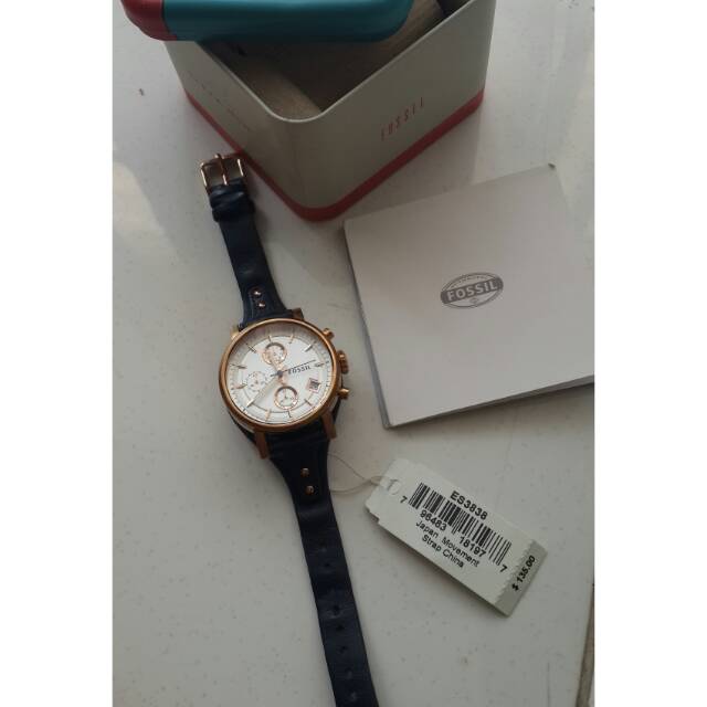 Fossil watch boyfriend navy