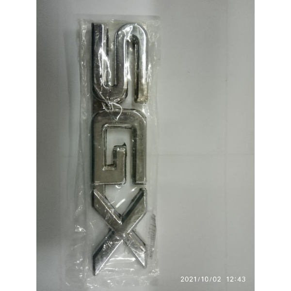 emblem tulisan SGX kijang kapsul