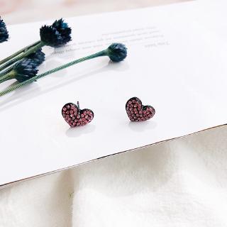 Anting Tusuk Motif Kartun  Hati Bintang Ceri Warna  Pink  