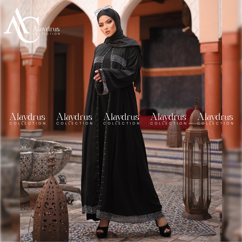 Abaya Gamis Maxi Dress Arab Saudi Bordir Zephy Turki Umroh Dubai 686