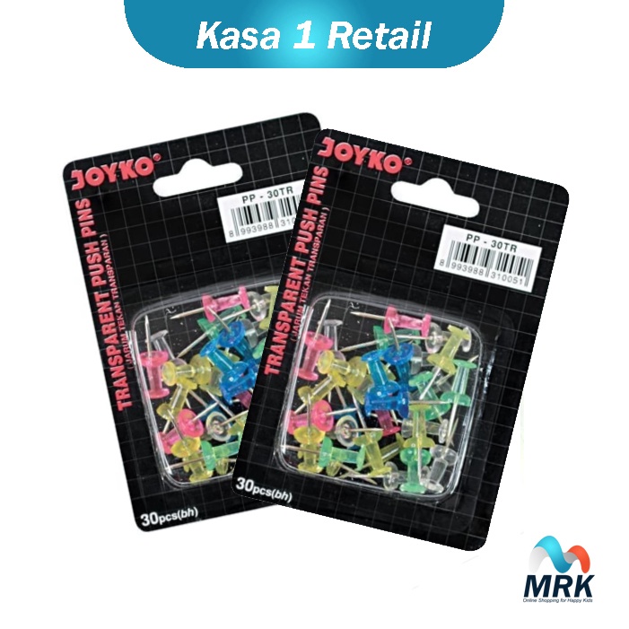 

Jarum Tekan Transparan Push Pin Warna