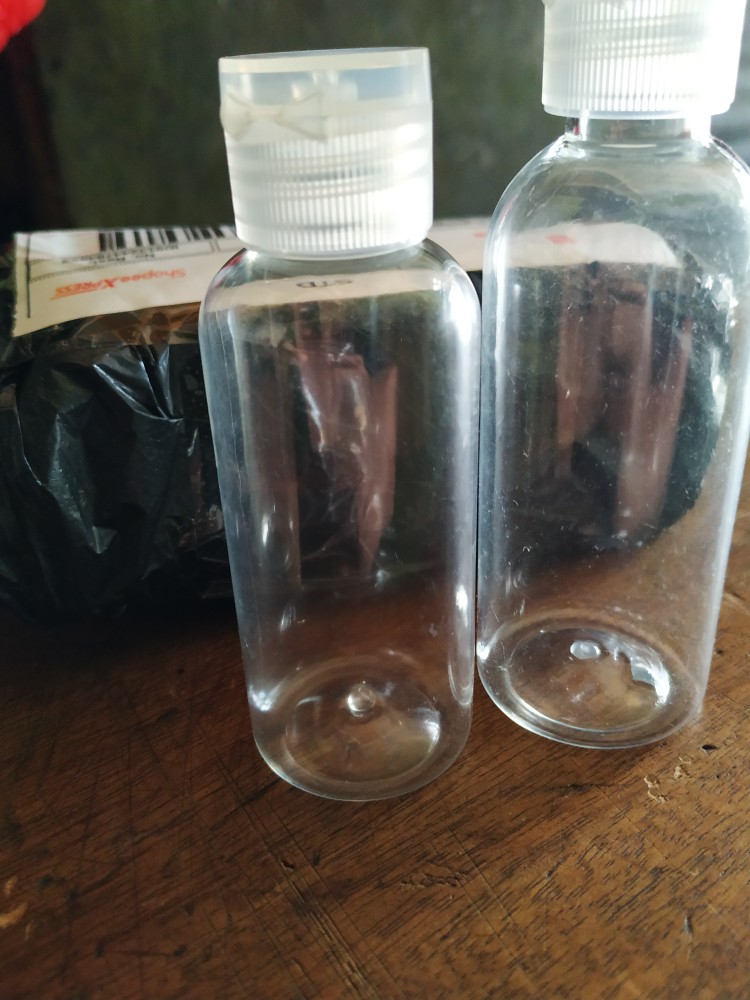 Sh Botol Plastik Fliptop 60 Ml Bening