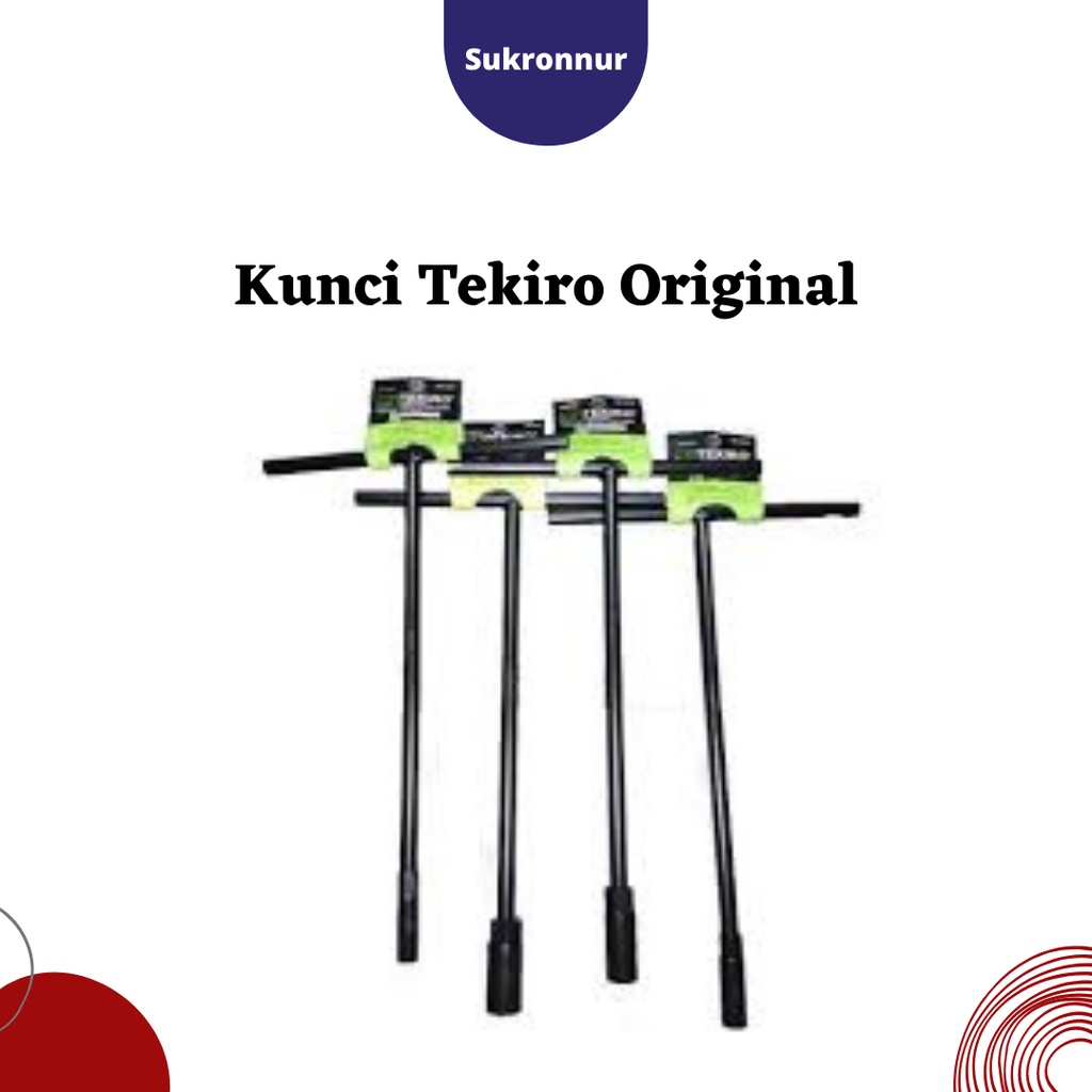 TEKIRO kunci T 8 / T 10 / T 12 / T 14 ORIGINAL (HARGA PER PCS)/KUNCI T TEKIRO / KUNCI SOCK T TEKIRO 
