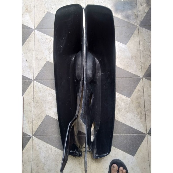 Tebeng dek body fairing sayap Honda Astrea Grand Impressa Legenda Bulus Sabit hitam original