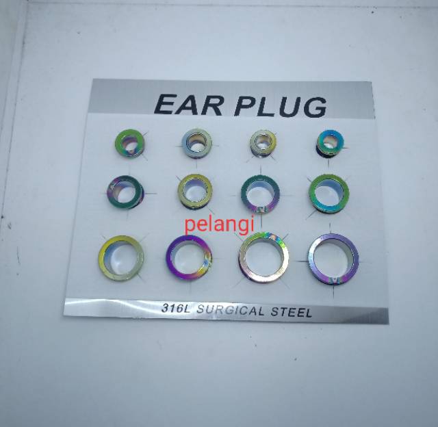 Anting piercing plug premium