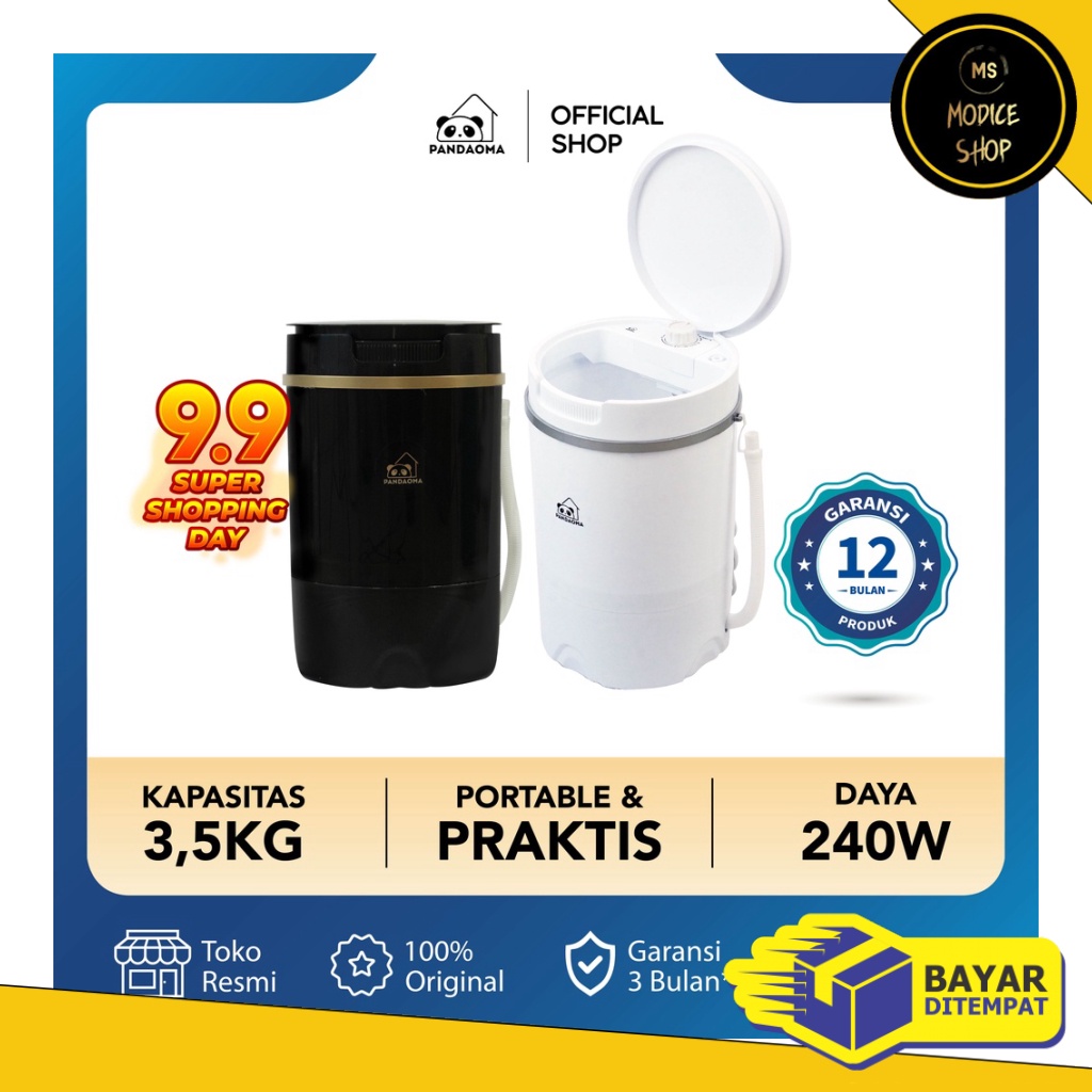 Modisshop Pandaoma Mesin Cuci Mini Portable