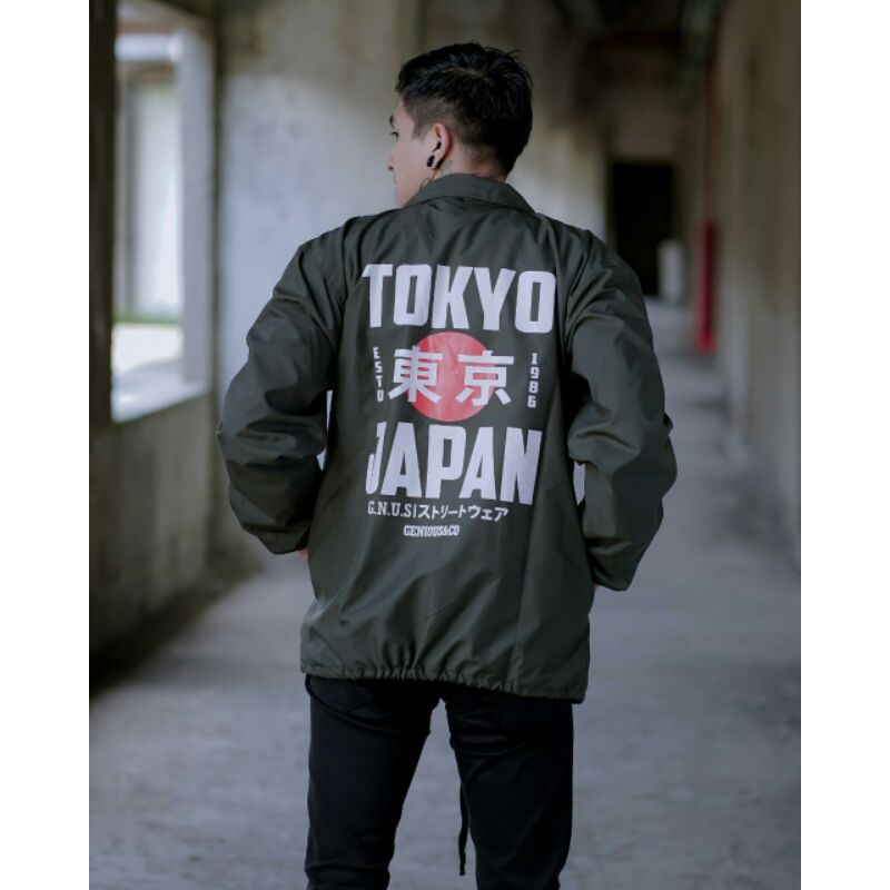 Jaket Coach Tokyo Japan Jaket Parasut Jaket Outdoor Jaket Pria Unisex