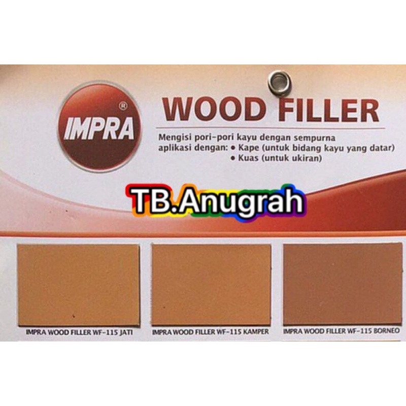 Dempul Kayu Wood Filler impra Jati / kamper 1 kg Dempul kayu propan / propan impra wood filler