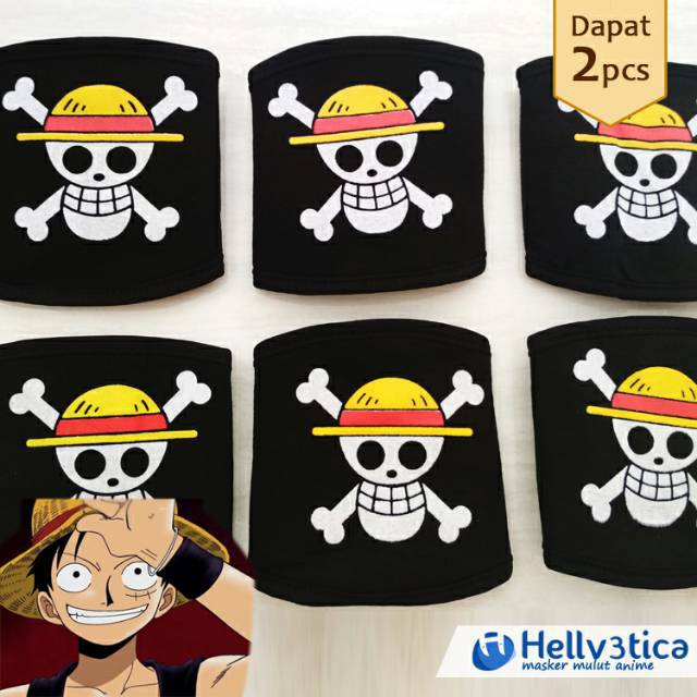 masker mulut one piece luffy