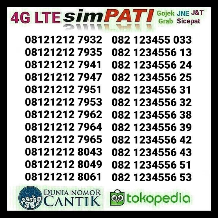 Nomor Cantik Simpati Loop Kartu Perdana Telkomsel Simpati Cantik Kode 956