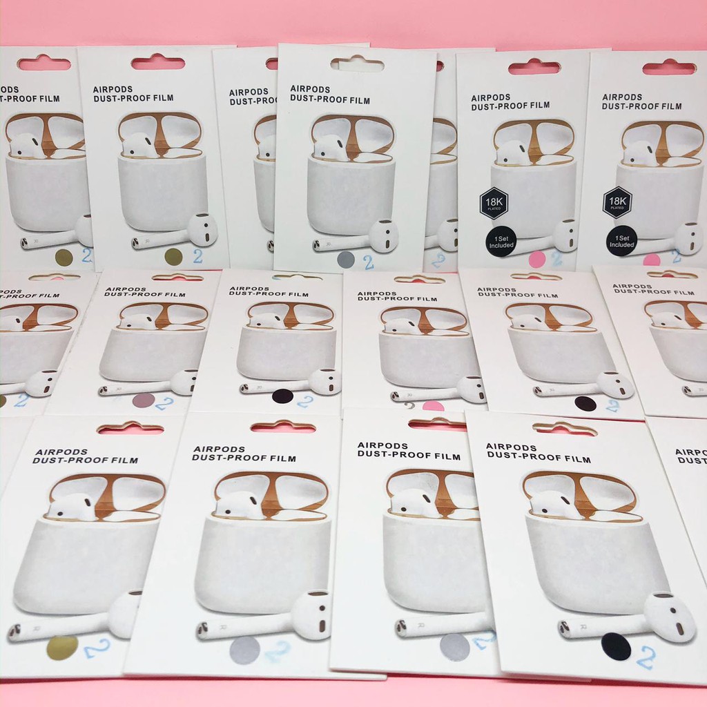 Stiker Pelindung AirPods Dust Proof Gen 2 Wireless (Lampu Luar)