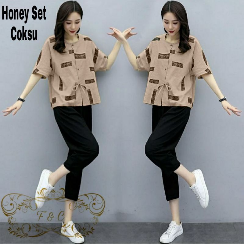 SET CELANA FASHION HONEY, BABYTERRY, SETELAN