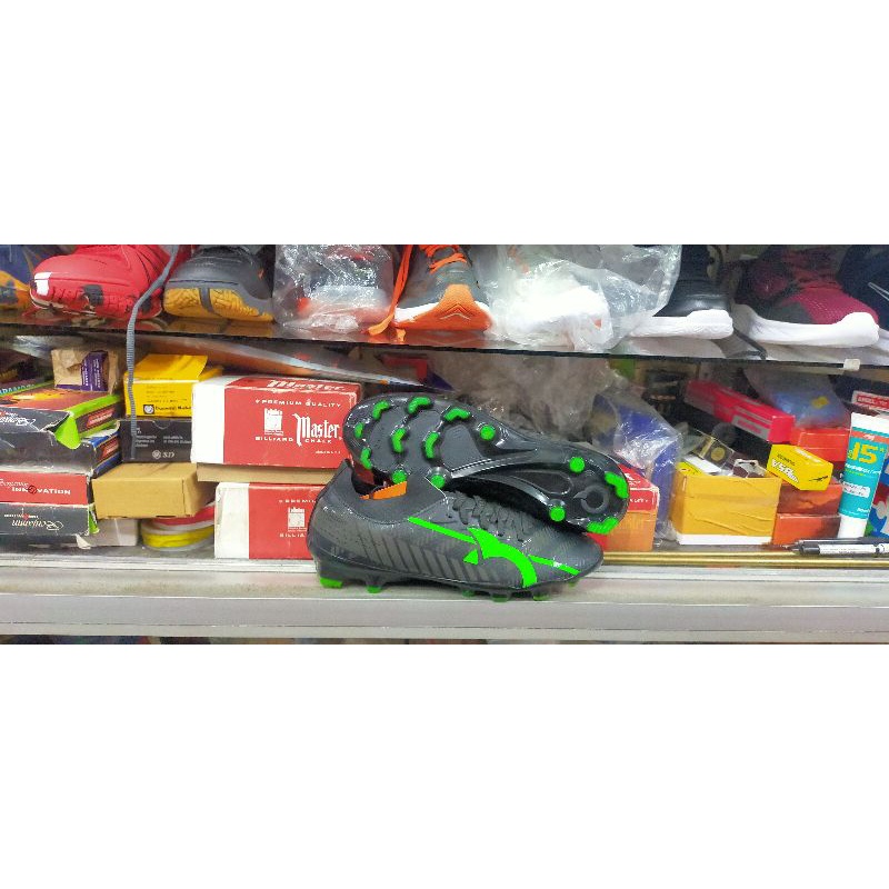 sepatu bola ortuseight catalyst liberte FG black/lime green sale