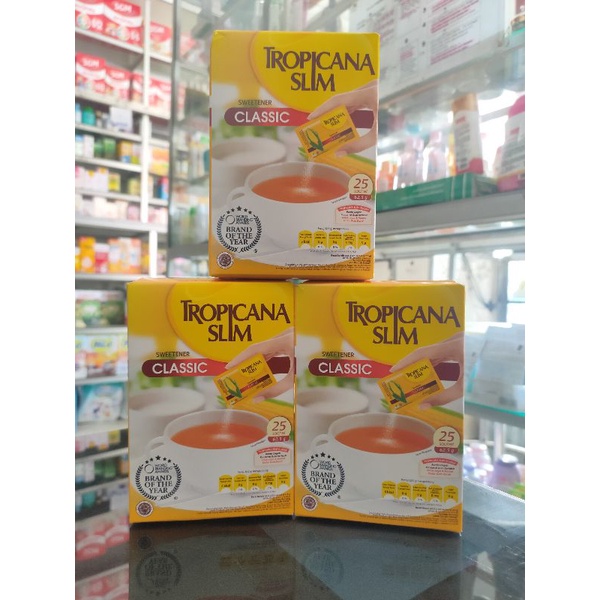 TROPICANA SLIM SWEETENER CLASSIC 1 BOX ISI 25 SACHET