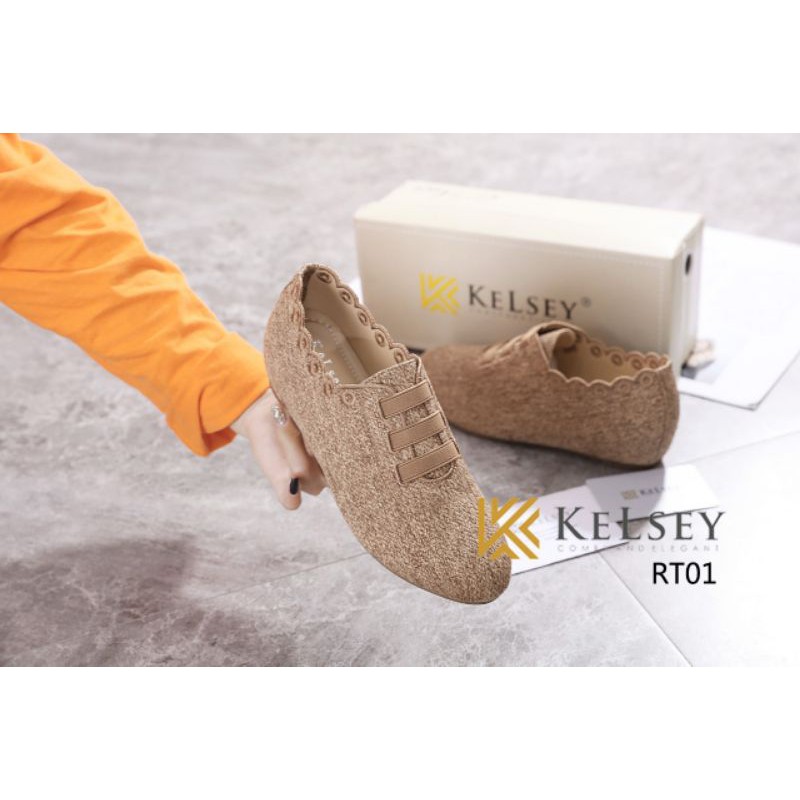 Kelsey Sepatu Wedges 4cm  Wanita RT01