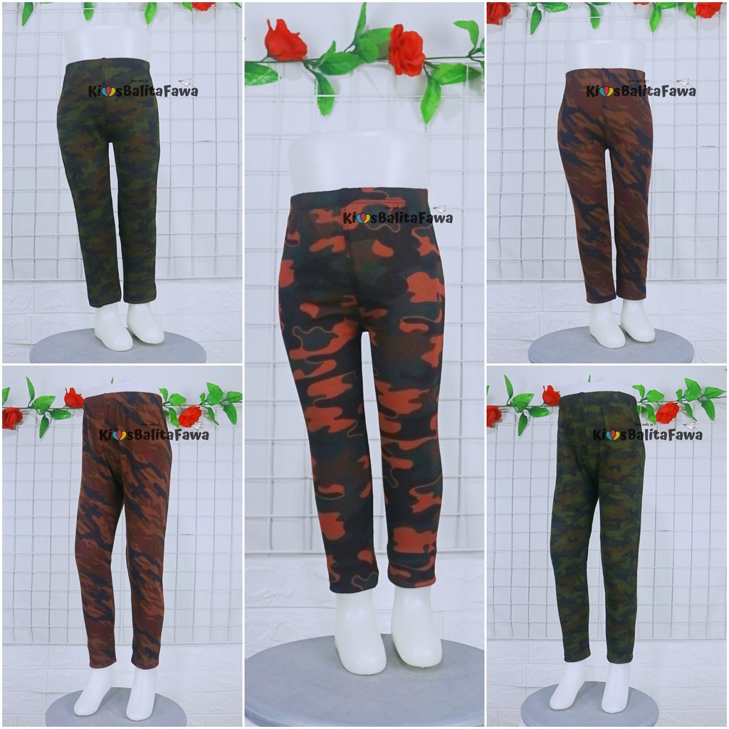 ARMY Pants uk 3-5 tahun / Celana Panjang ABRI Leging Anak Laki Perempuan Bawahan Legging  Adem Murah