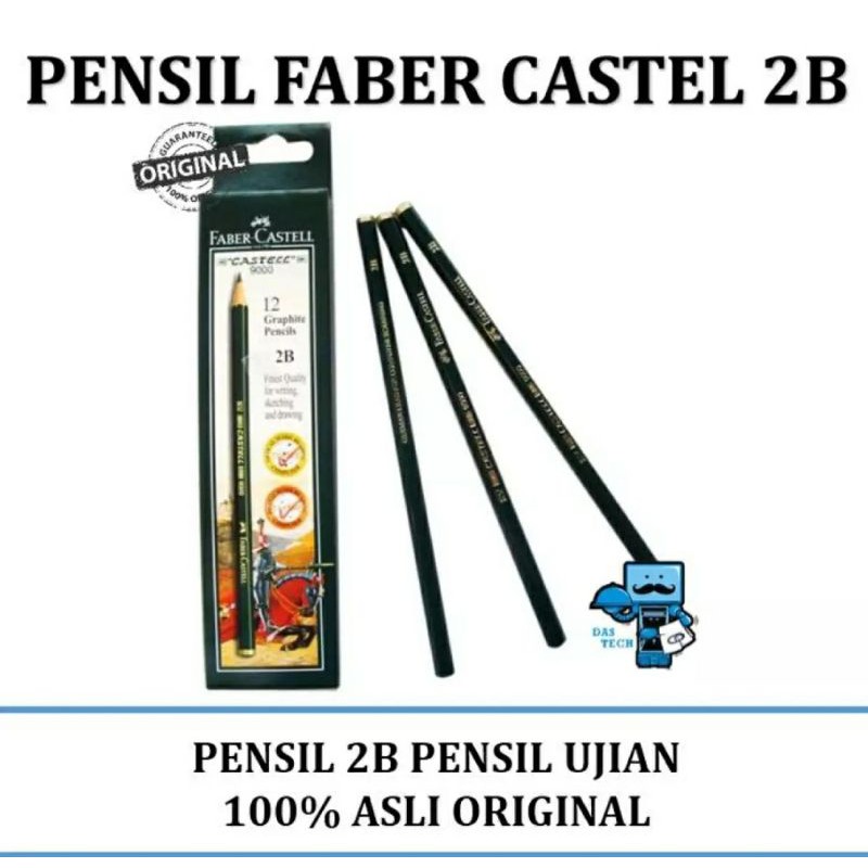 

[Harga PER 3PCS ]Pensil Faber castell (Pensil Ujian) pensil Original Faber castell pensil komputer