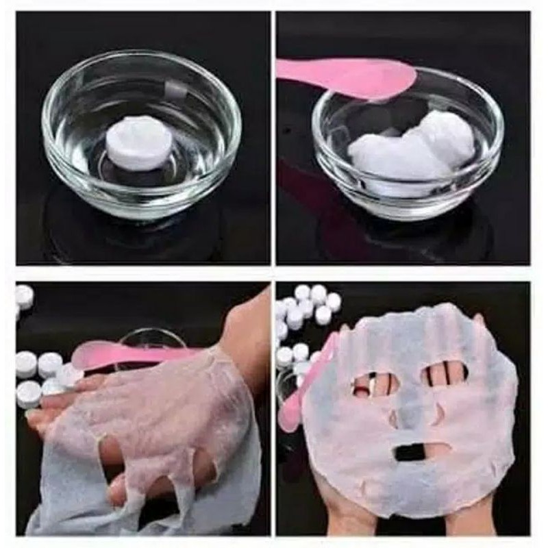 Masker DIY Paper Mask Compressed Mask masker permen pressed mask