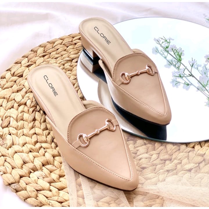 sandal /sepatu wanita hak tinggi/sendal Heels/sandal slop/wedges CLORIE ALESIA BISA COD Bayar Di Tempat