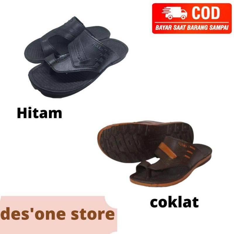 Sandal Karet Pria Nikko Model Jepit Slide Murah