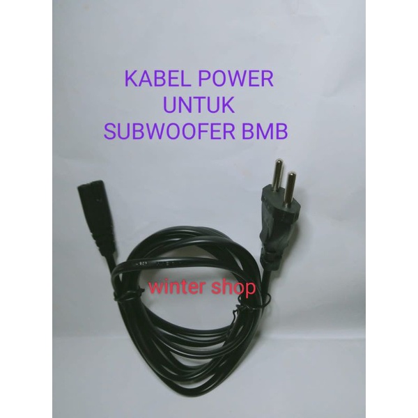 Kabel power untuk SUBWOOFER BMB
